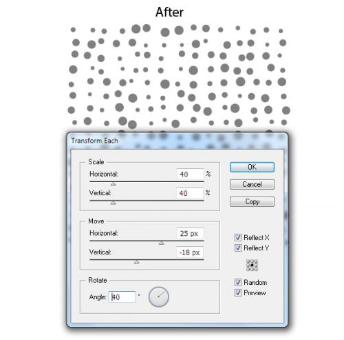 آموزش جابجایی و تکثیر اشکال در ایلوستریتور